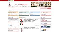 Desktop Screenshot of comune.resana.tv.it